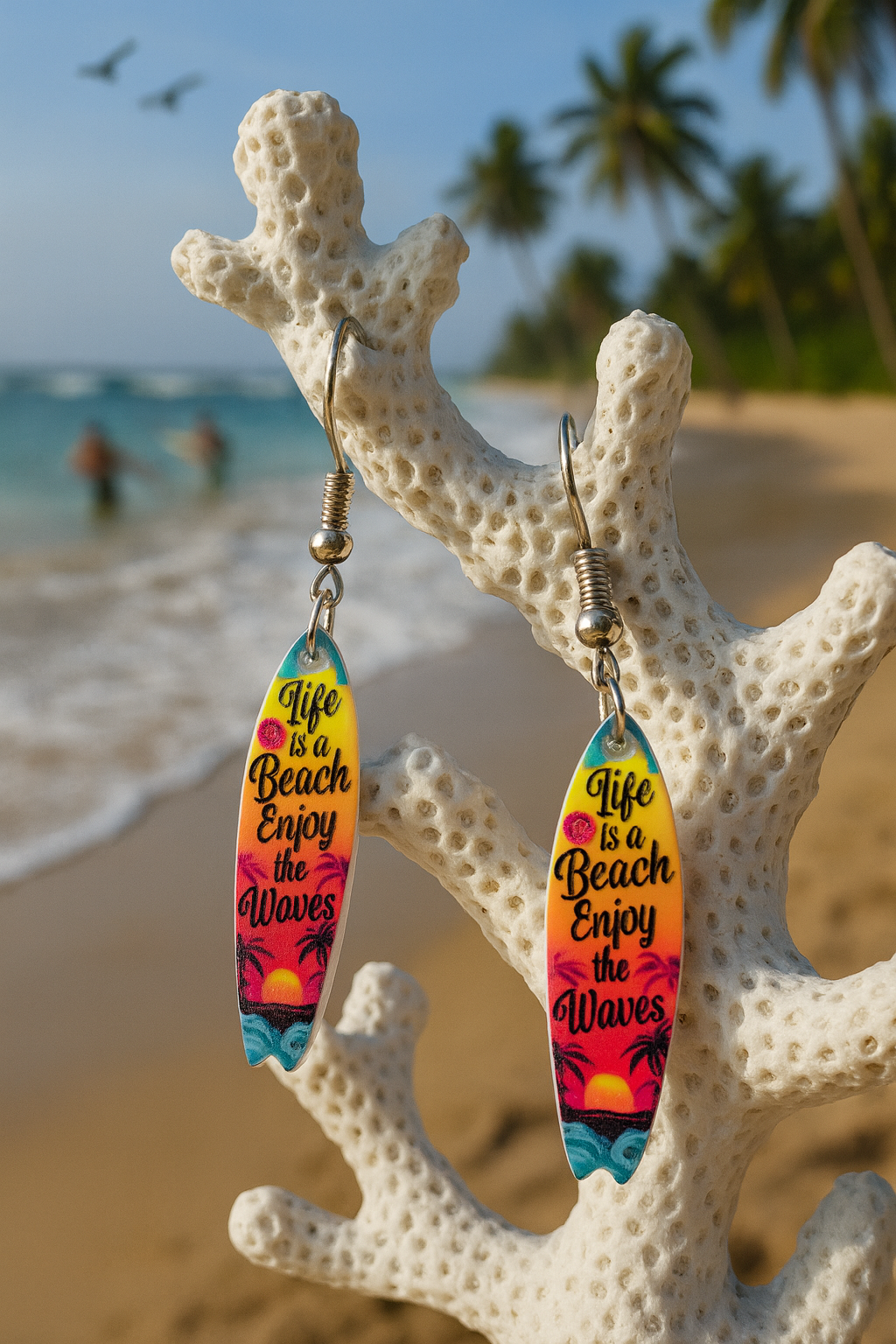 Surfboard earrings 🌊🏝️