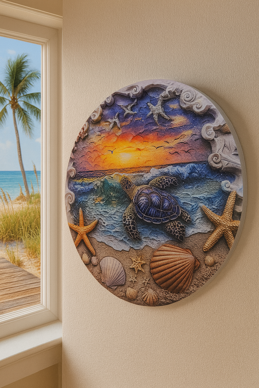 βFor the love of the ocean β capture the magic of the shore indoors. ππ΄β8"x8" acrylic