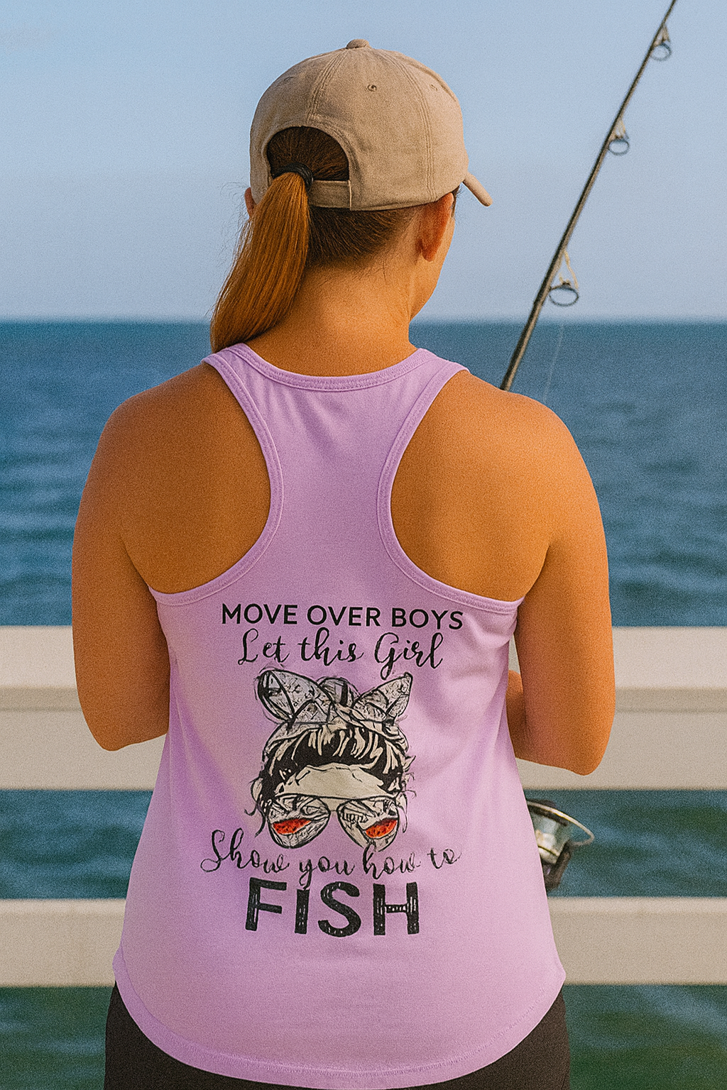 Lavender Racerback Tank • Soft • Lightweight • Fishing Girl Vibes 🎣😎