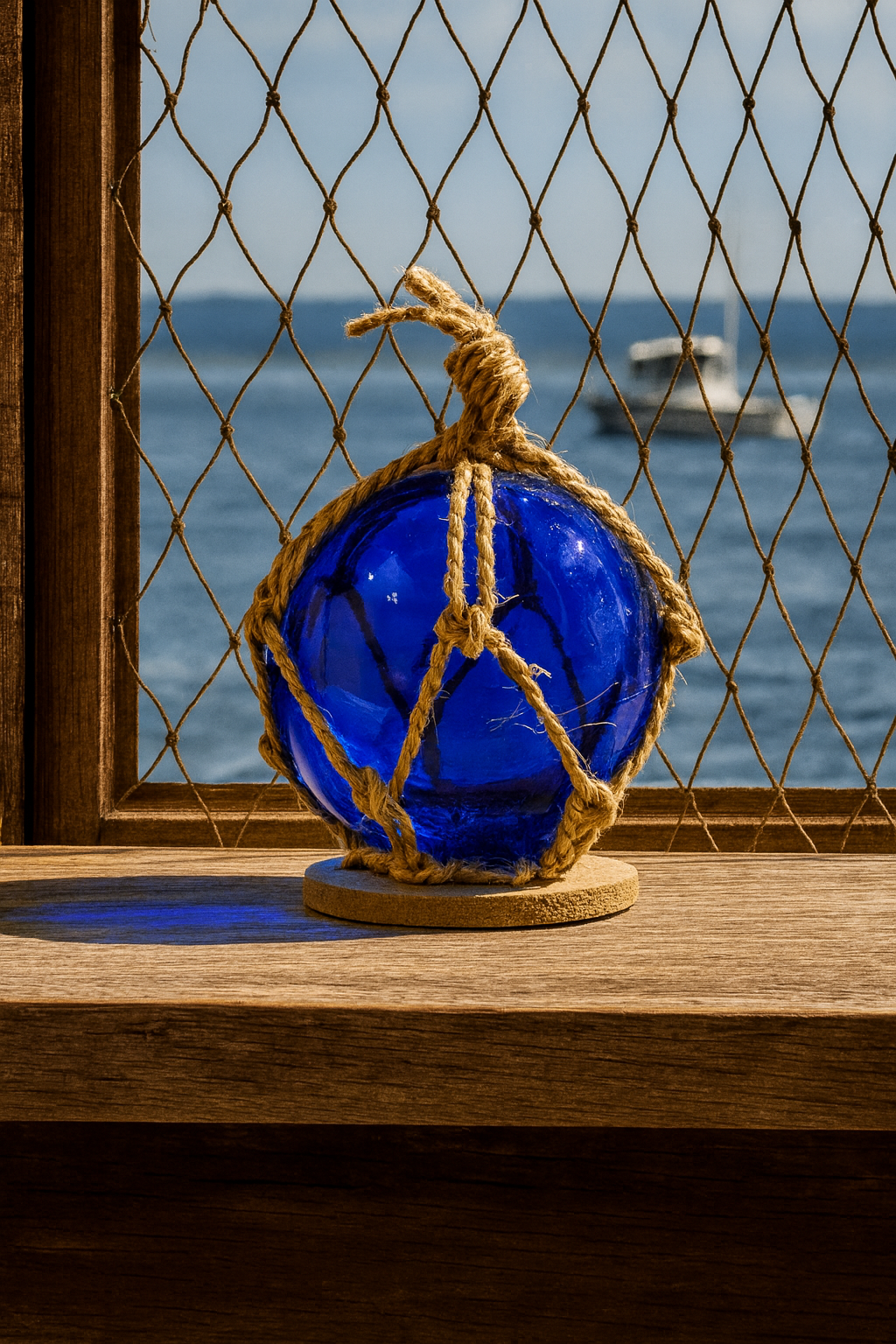 Blue fisherman Glass ball ⚓🌊🐚