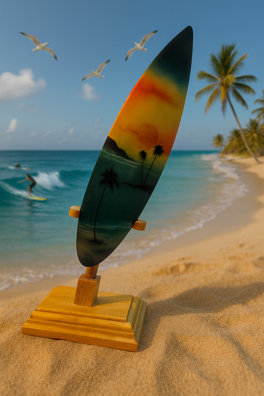 “Ride the waves indoors 🌊🏄 – Tropical vibes in every detail!”
