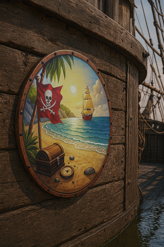 🏴‍☠️ Pirate Treasure Island Sign 🌴⚓