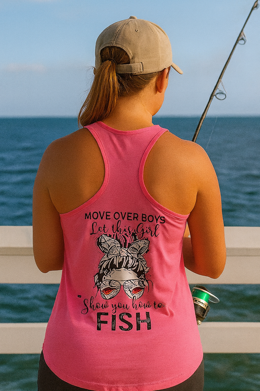 Racerback Tank – Soft • Comfy • Fishing Girl Approved 🎣💗