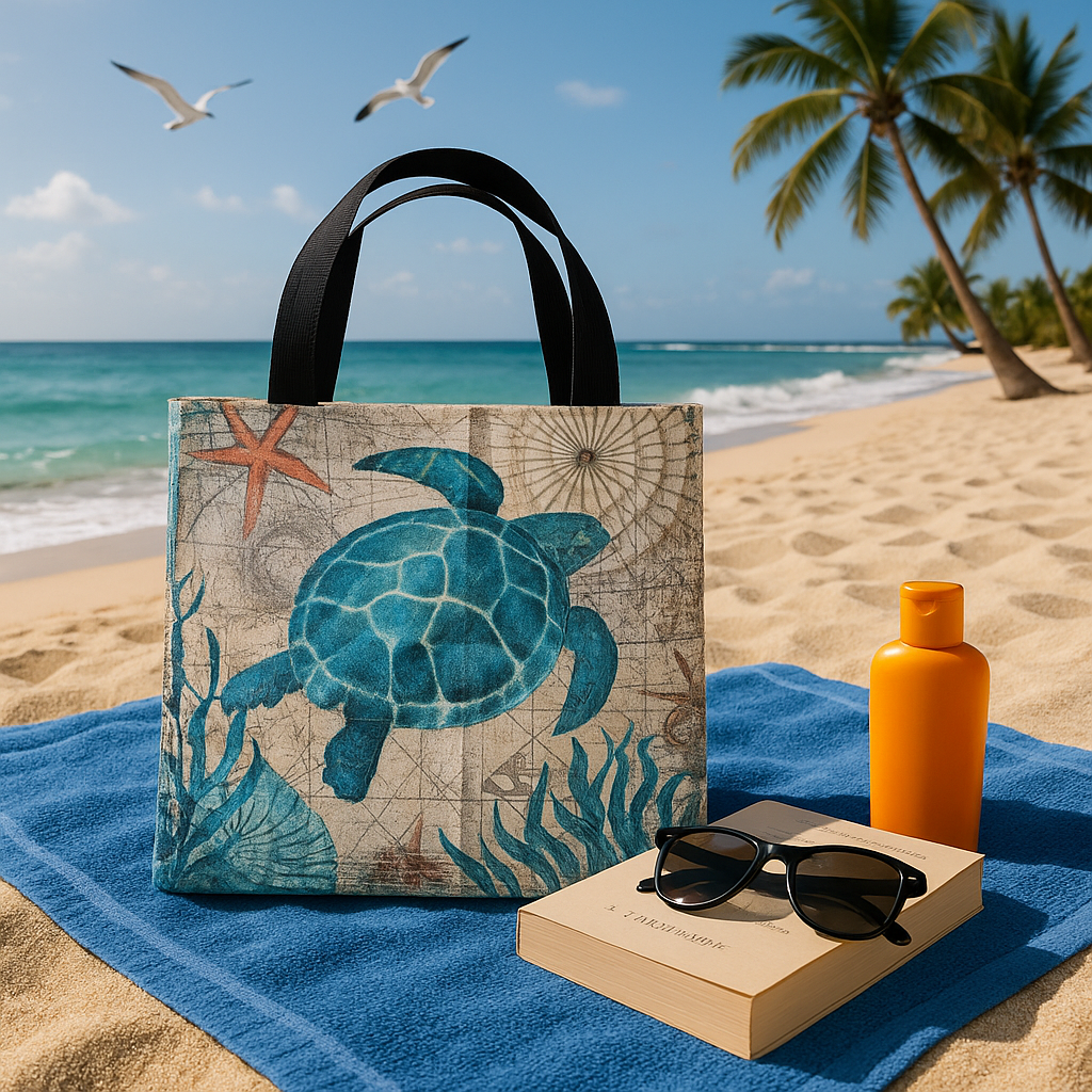 🐢🌊 Beach ready-Turtle Toe Bag🌴☀️