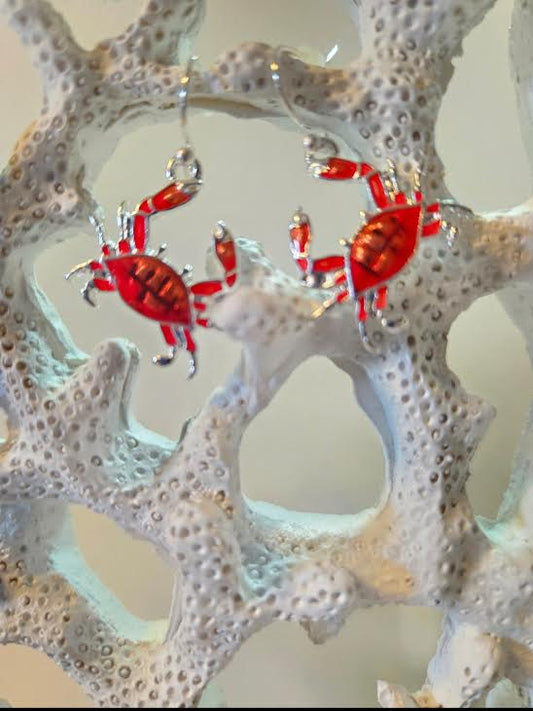 Crab Earrings 🦀 🌴