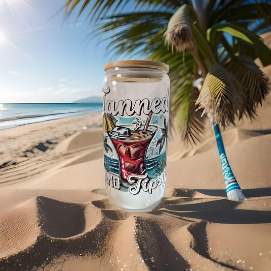 ☀️🍹 “Sippin’ sunshine, stayin’ Tanned & Tipsy 🌊🌴 🥤16oz