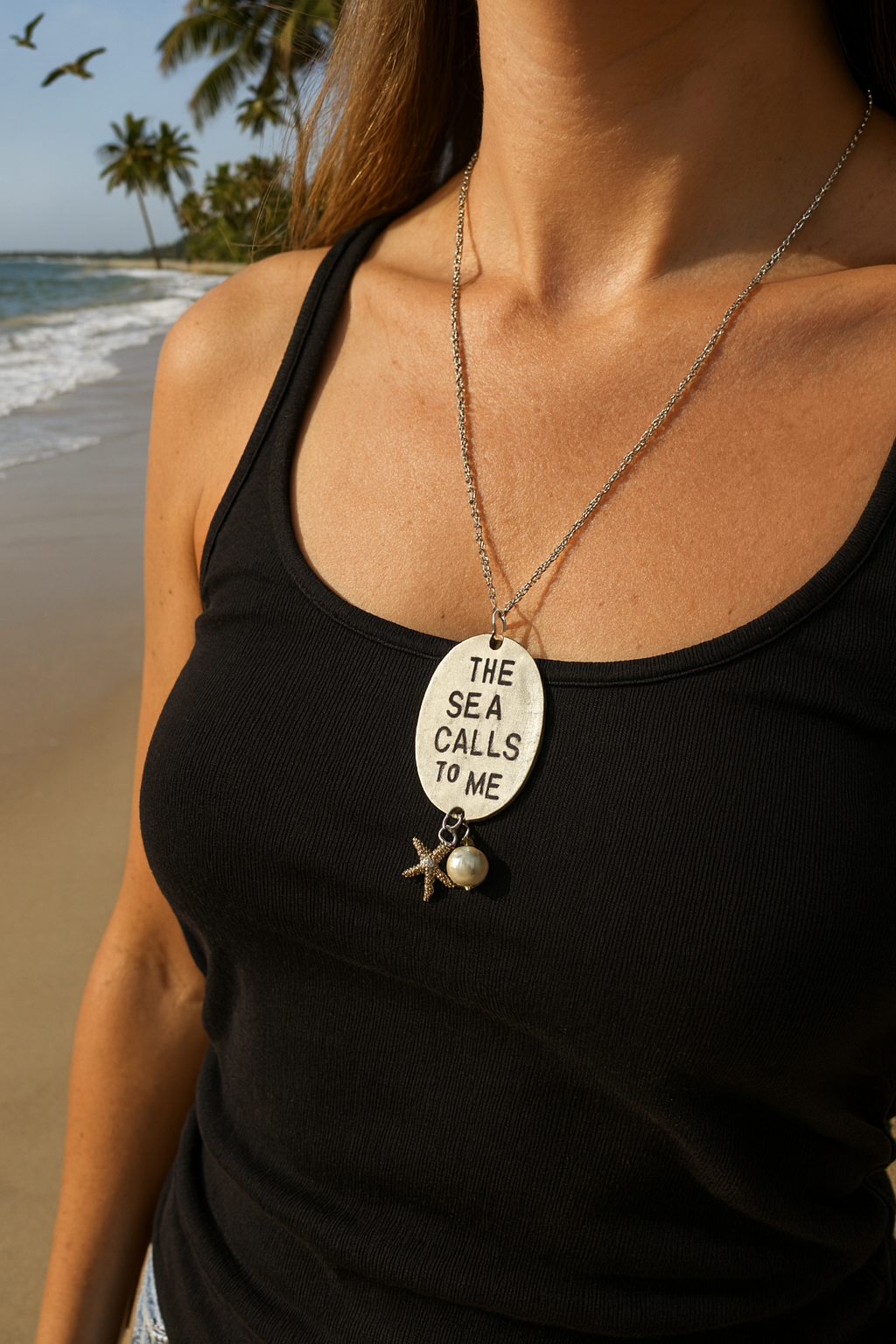 🌊🐚✨ THE SEA CALLS TO ME NECKLACE ✨🐚🌊