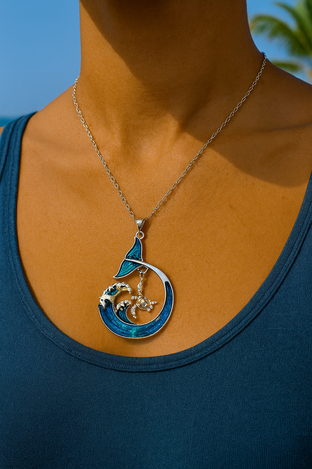 ✨ "Carry the ocean wherever you go 🌊🐚 – your new favorite beach-chic necklace awaits!" ✨