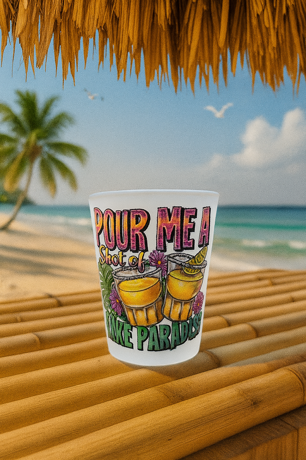 Pour me a shot of paradise! 1.5 oz shot glass🌺🍹