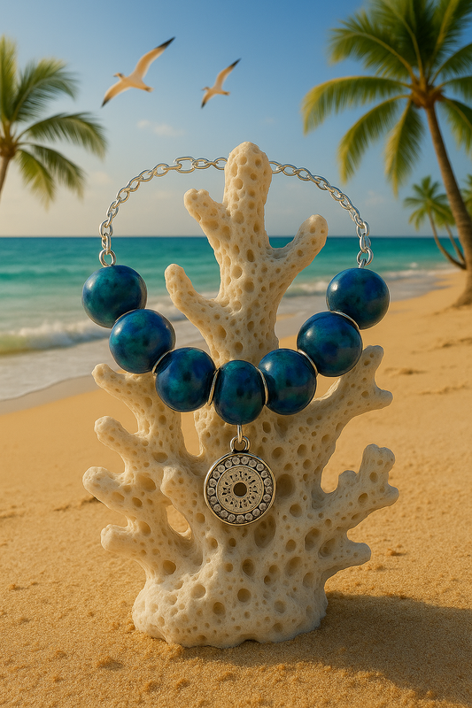 🌊 Ocean-Inspired Elegance – Handcrafted  Beachside Bracelet 🐚✨