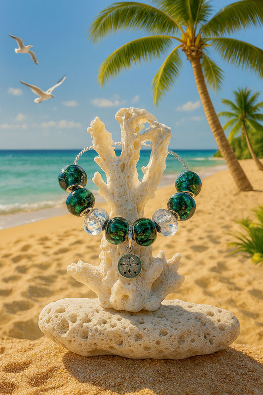 🌊 Ocean-Inspired Beaded Bracelet 🐚☀️